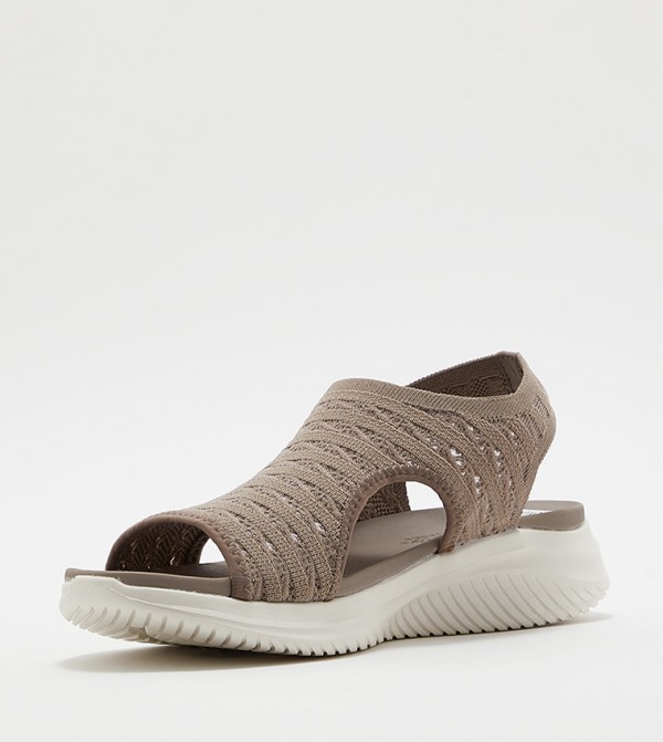 Skechers  Flat Sandals - Taupe Flat Sandals