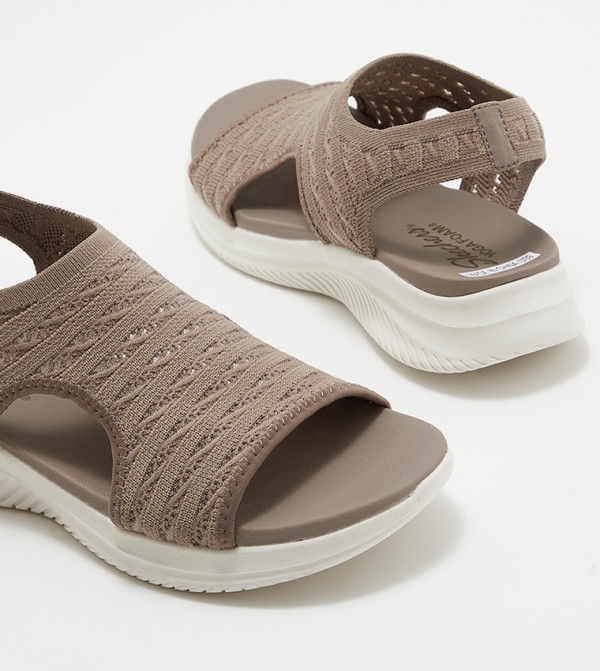 Skechers  Flat Sandals - Taupe Flat Sandals