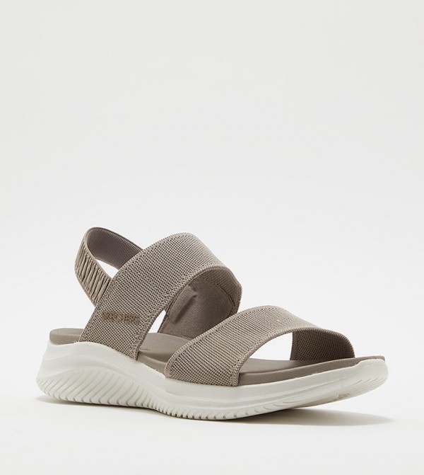 سكيتشرز - رمادي داكن Flat Sandals