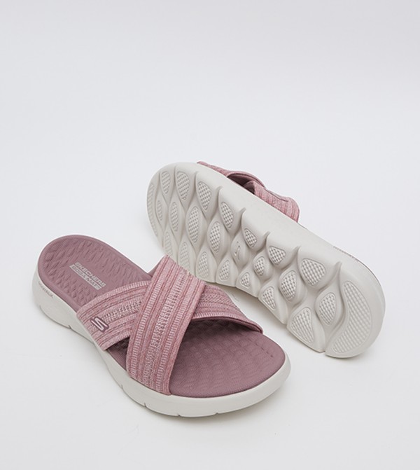 Skechers  Flat Sandals - Pink Flat Sandals