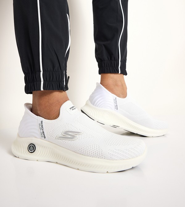 Skechers  Slip-ons - White Casual Slip-ons