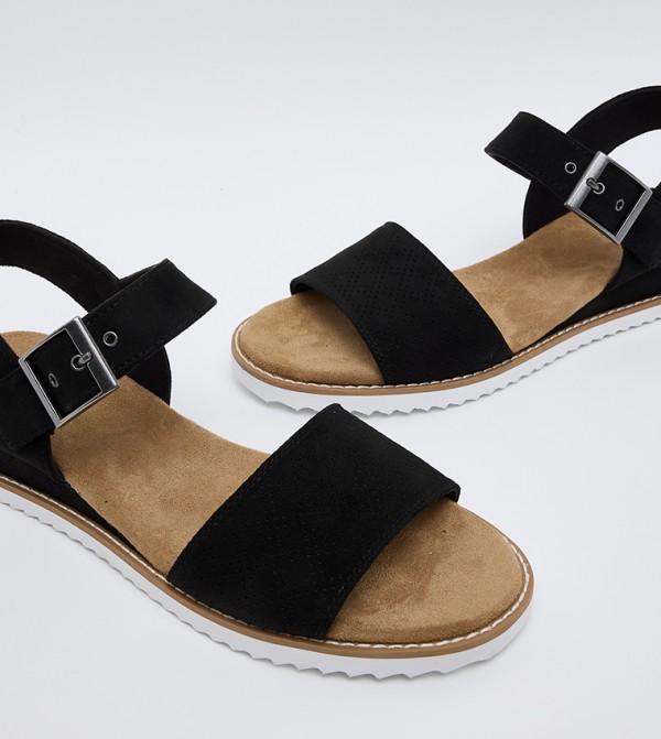 Skechers  - Black Flat Sandals