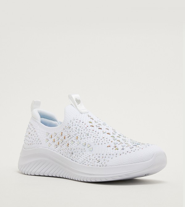 Skechers  - White Casual Slip-On's