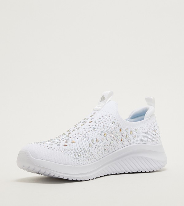 Skechers  - White Casual Slip-On's