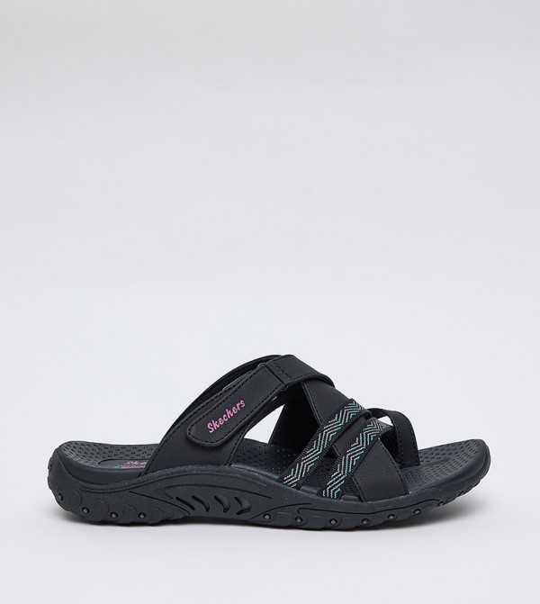 Skechers  Shoes - Black Flat Sandals