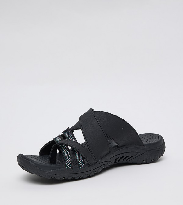 Skechers  Shoes - Black Flat Sandals