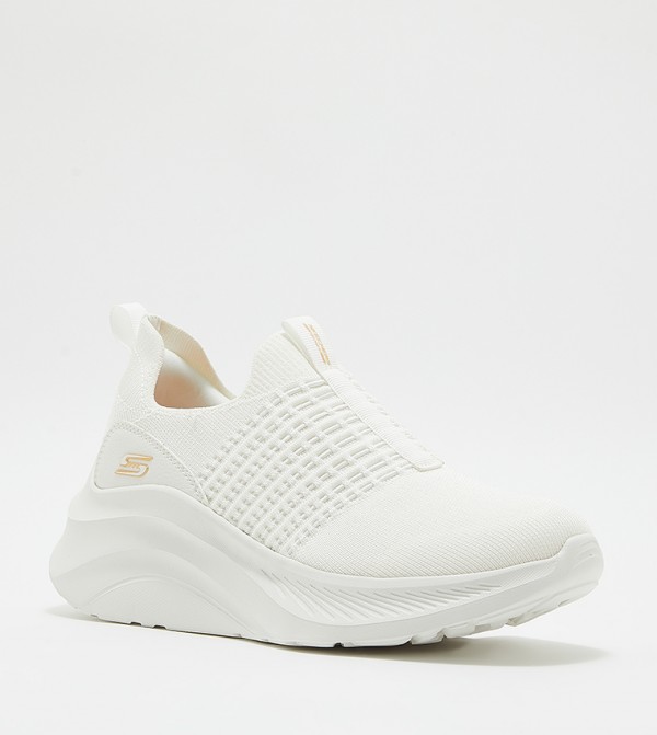 Skechers  - White Casual Slip-ons
