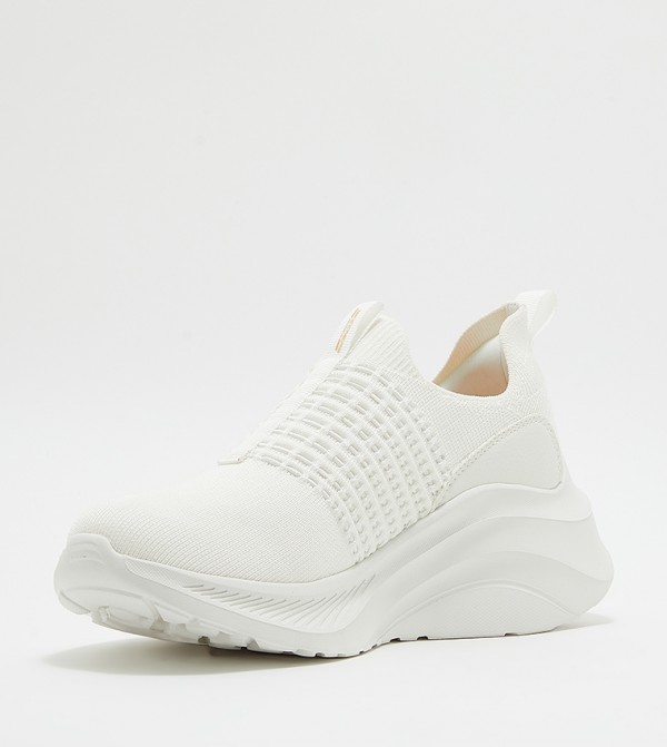 Skechers  - White Casual Slip-ons