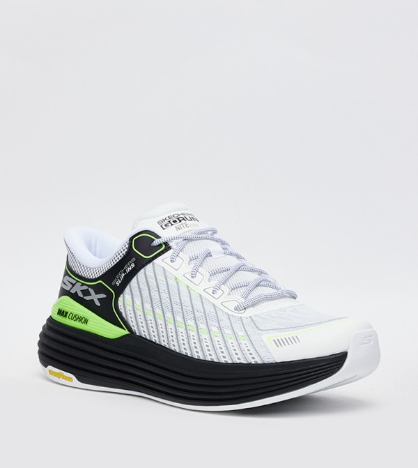 Skechers  - White Running Shoes