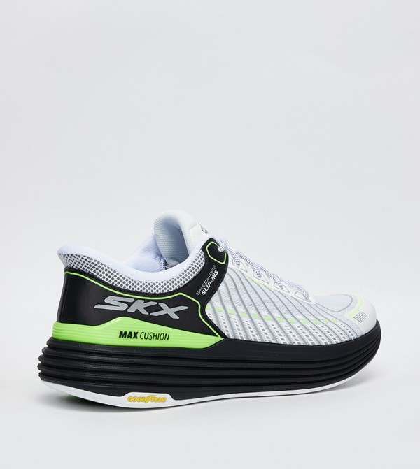 Skechers  - White Running Shoes