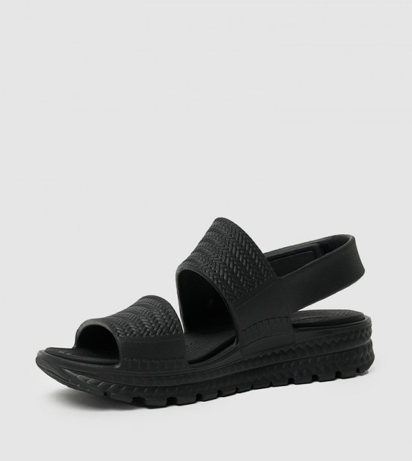 سكيتشرز  - أسود Flat Sandals