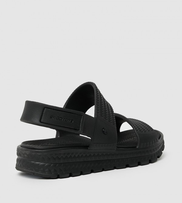 سكيتشرز  - أسود Flat Sandals
