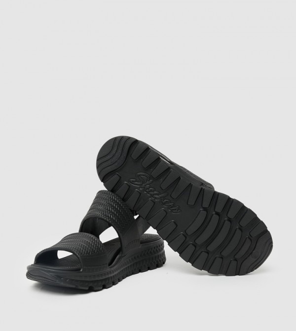 سكيتشرز  - أسود Flat Sandals