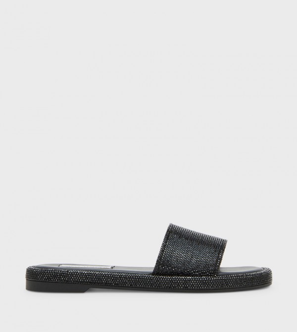 Steve Madden  Flat Sandals - Black Flat Sandals