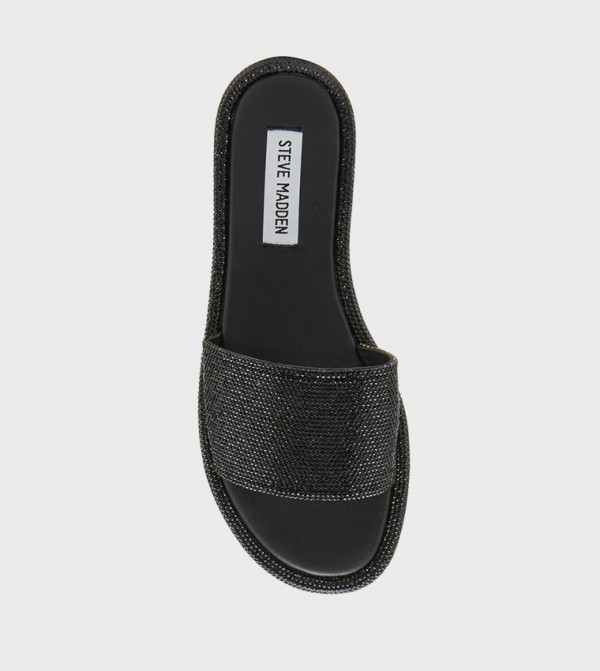 Steve Madden  Flat Sandals - Black Flat Sandals