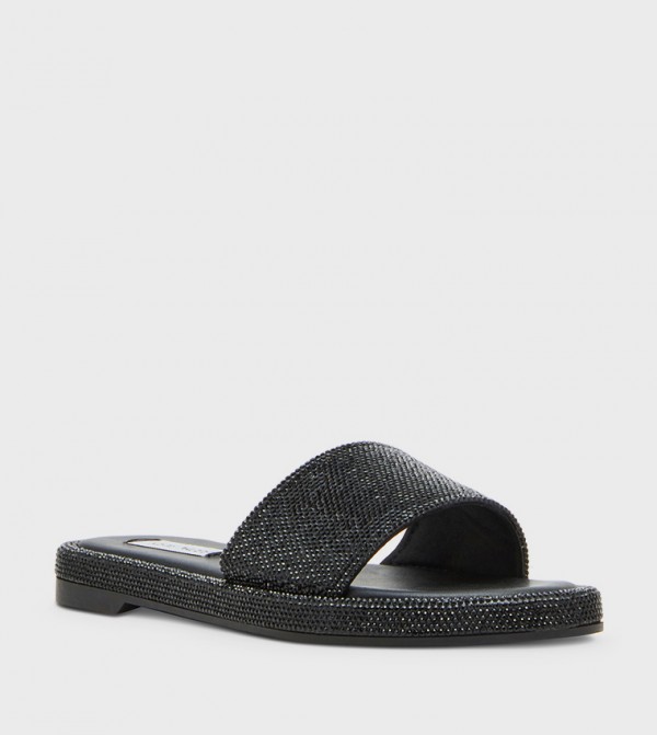 Steve Madden  Flat Sandals - Black Flat Sandals
