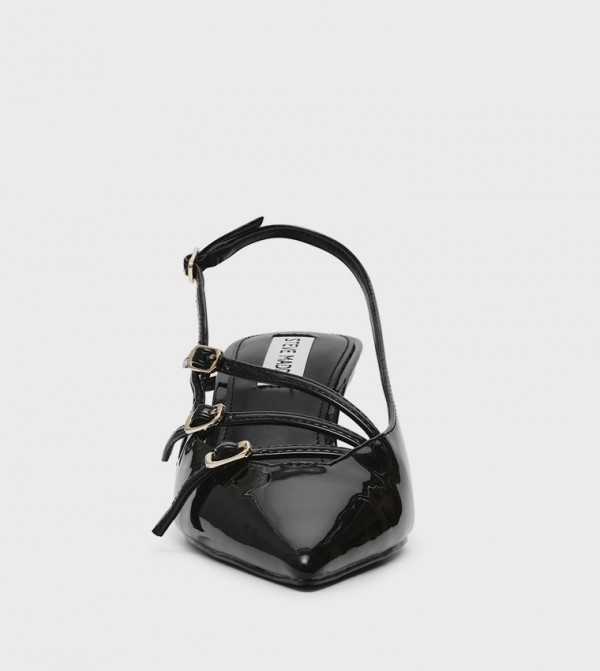 ستيف مادن أحذية - أسود أحذية بكعب