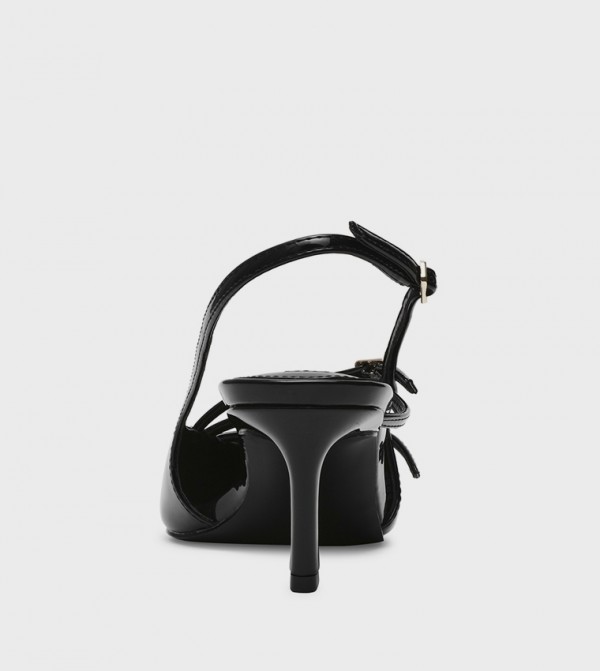 ستيف مادن أحذية - أسود أحذية بكعب