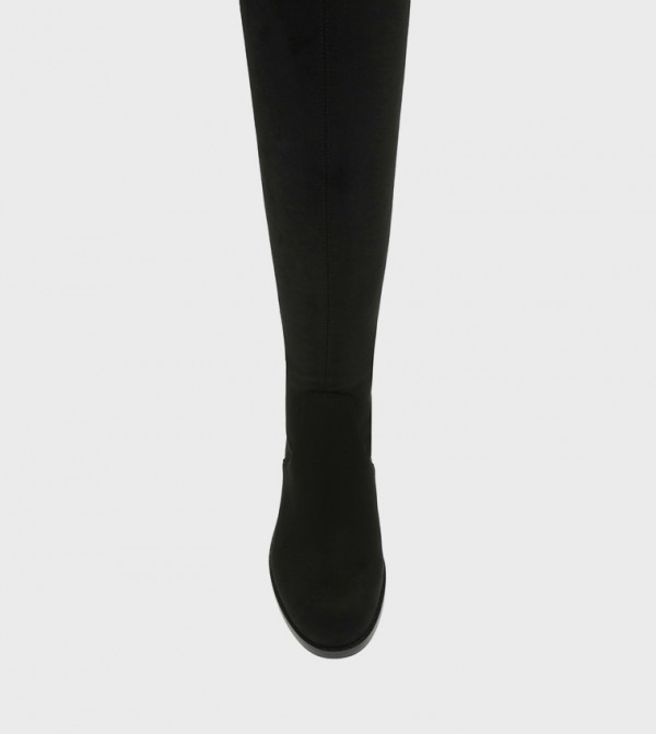 ستيف مادن  أحذية - أسود Knee length Boots