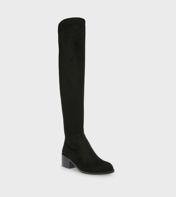ستيف مادن  أحذية - أسود Knee length Boots