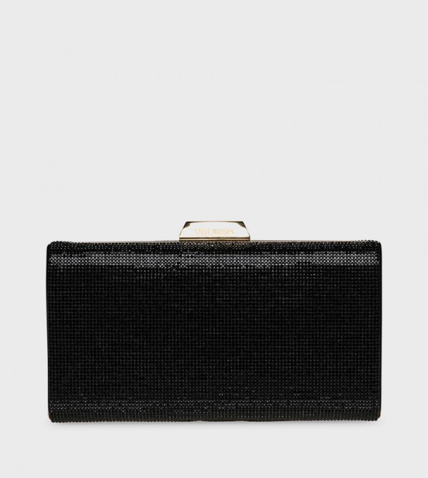 ستيف مادن شنط كلاتش - أسود حقائب يد