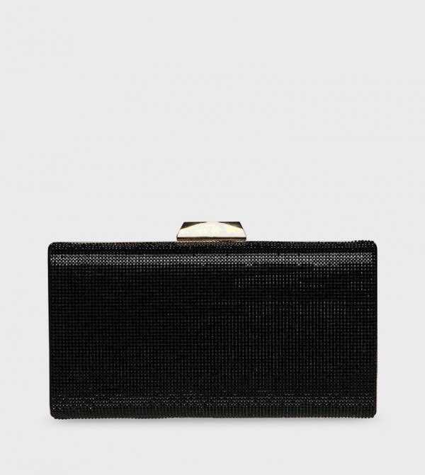 ستيف مادن شنط كلاتش - أسود حقائب يد