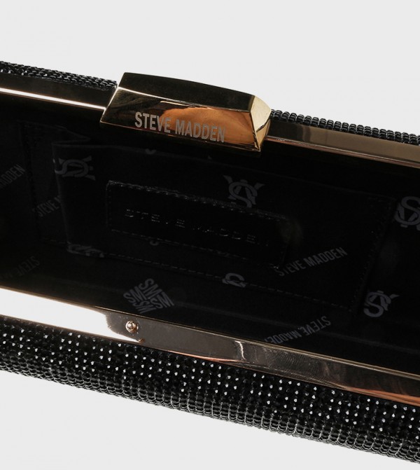 ستيف مادن شنط كلاتش - أسود حقائب يد