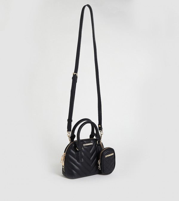 ستيف مادن  - أسود Satchel Bags