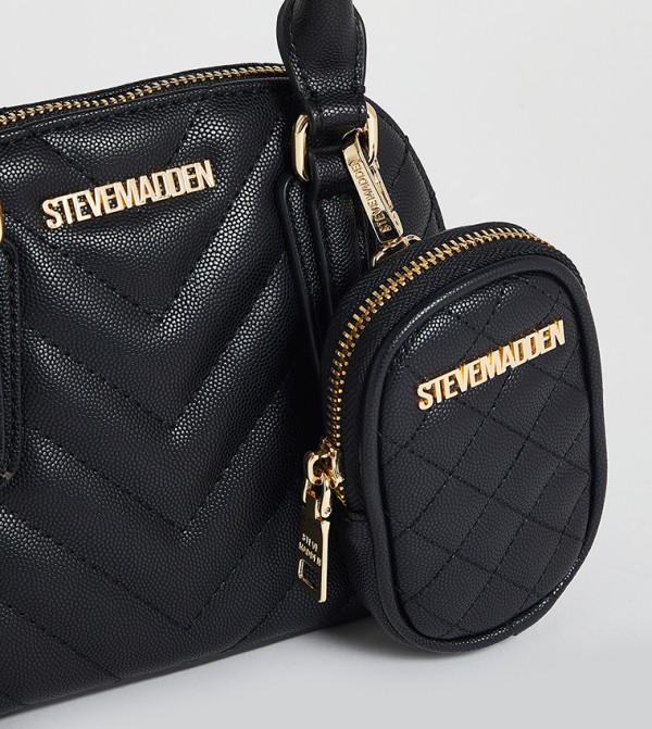 ستيف مادن  - أسود Satchel Bags