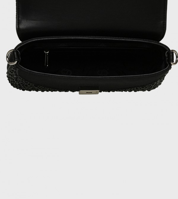 ستيف مادن  شنط كلاتش - أسود حقائب يد