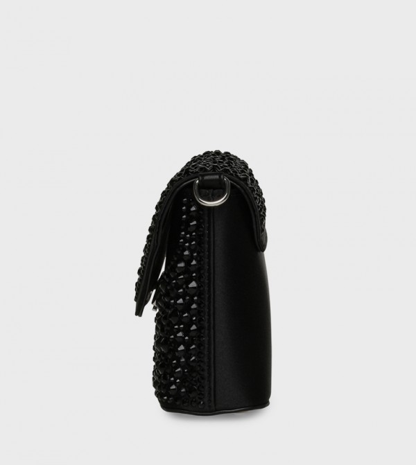 ستيف مادن  شنط كلاتش - أسود حقائب يد