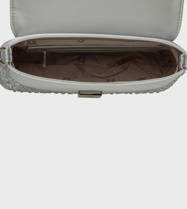 ستيف مادن  شنط كلاتش - فضي حقائب يد