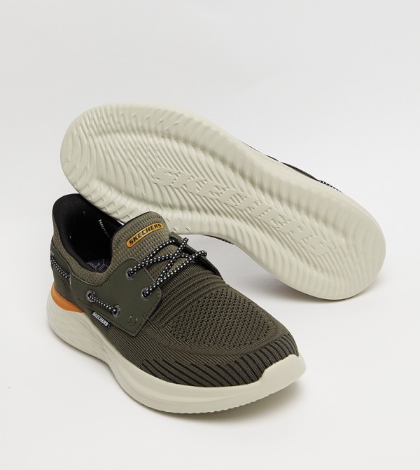 Skechers  Shoes - Olive Casual Slip-ons