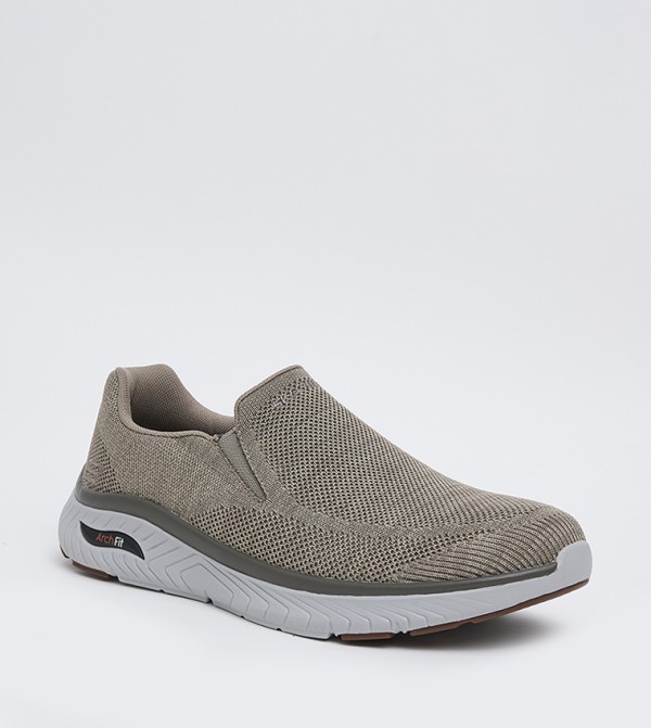 Skechers Skechers - Taupe Casual Slip-ons