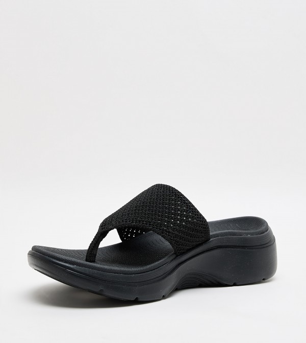 سكيتشرز سكيتشرز - أسود Flat Sandals