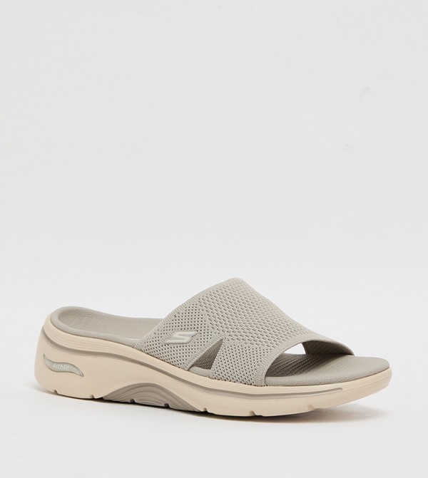 Skechers  - Taupe Flat Sandals