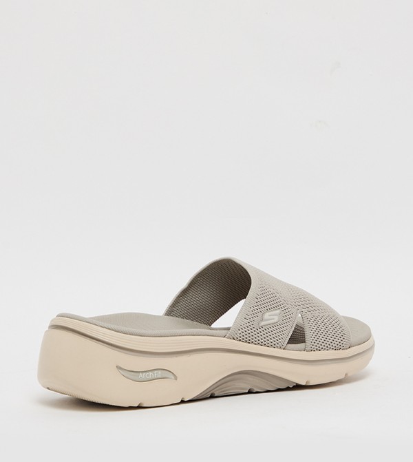 Skechers  - Taupe Flat Sandals