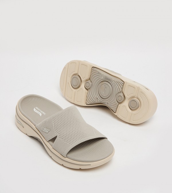Skechers  - Taupe Flat Sandals