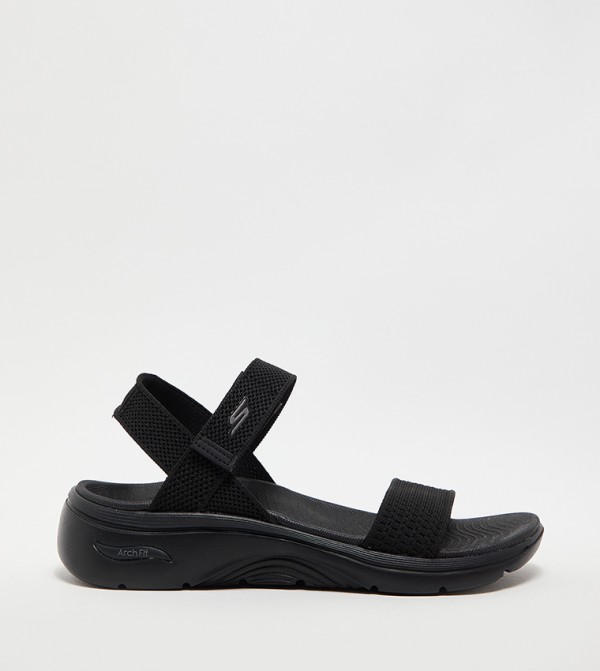 Skechers  Sandals - Black Flat Sandals