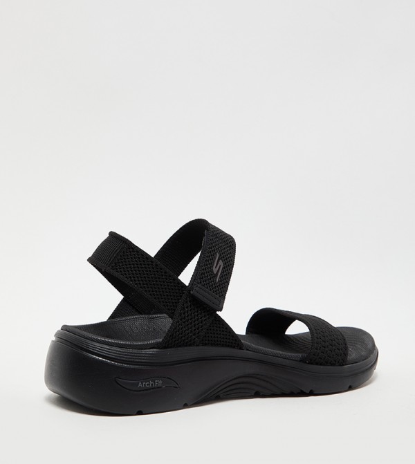 Skechers  Sandals - Black Flat Sandals