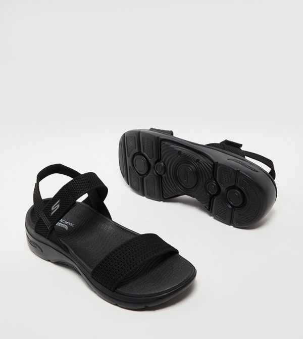 Skechers  Sandals - Black Flat Sandals