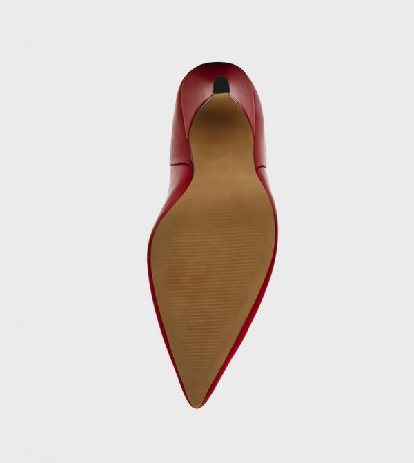 ستيف مادن  أبوات - أحمر Knee length Boots