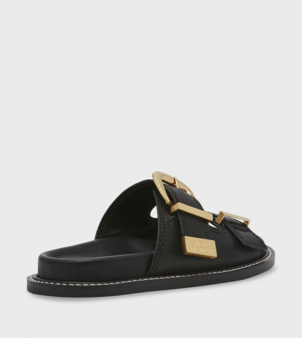 Steve Madden  Shoes - Black Flat Sandals