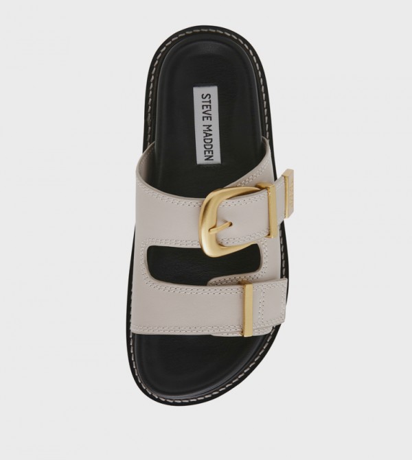 Steve Madden  Sandals - Beige Flat Sandals