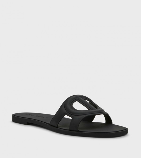 ستيف مادن  صنادل - أسود Flat Sandals