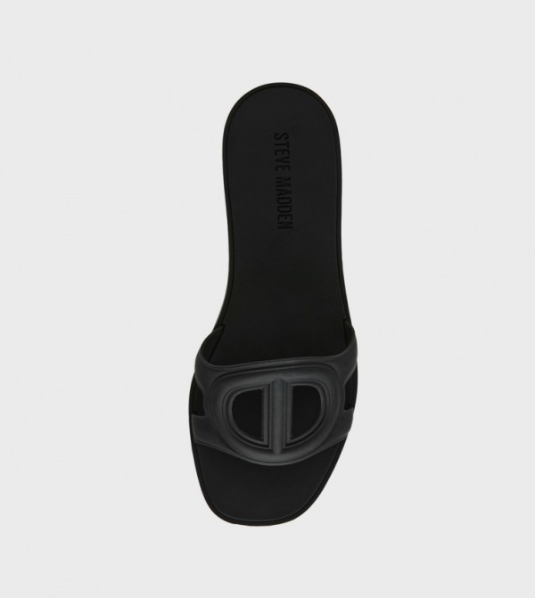 ستيف مادن  صنادل - أسود Flat Sandals