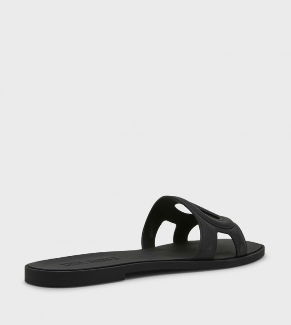 ستيف مادن  صنادل - أسود Flat Sandals