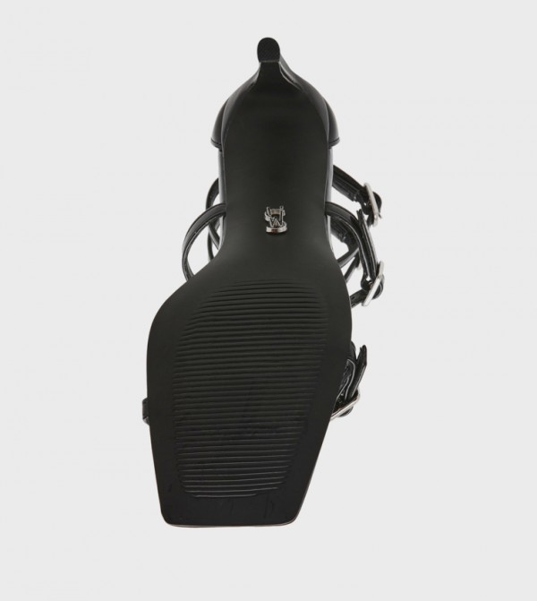 ستيف مادن  صنادل - أسود كعب