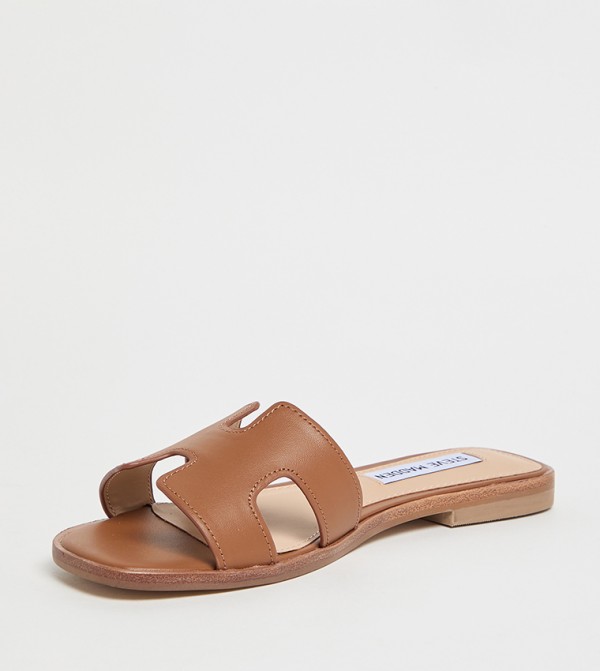 ستيف مادن  صنادل - بني  Flat Sandals