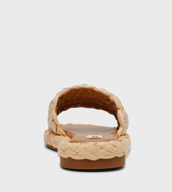 ستيف مادن  صنادل - بيج Flat Sandals